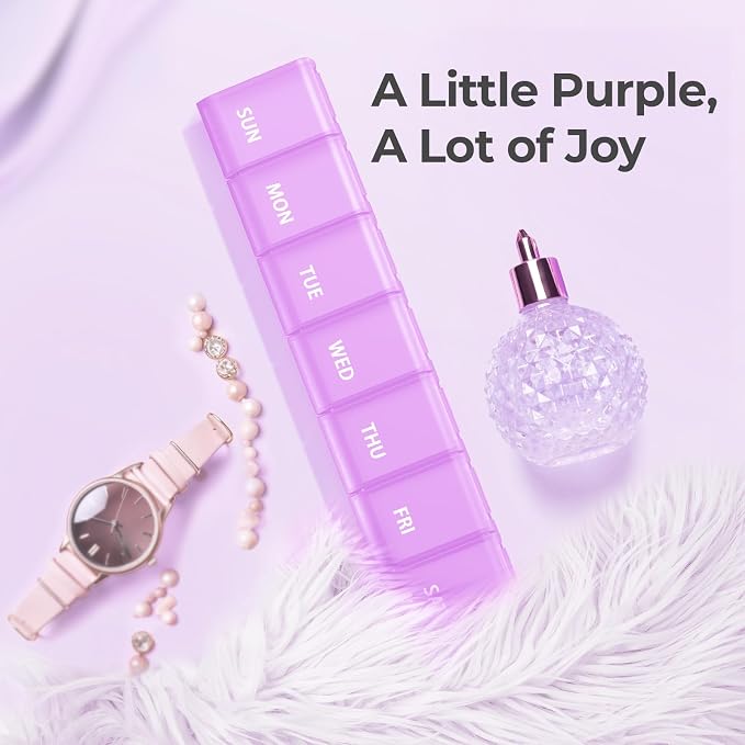 AUVON Weekly Pill Organizer