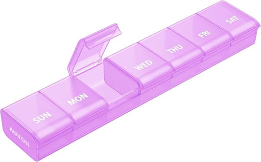 AUVON Weekly Pill Organizer