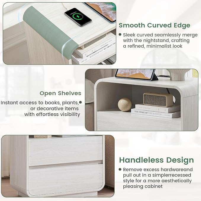 Farmhouse White Nightstand