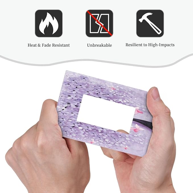 Outlet Covers 3D Purple Tree 1 Gang Wall Plate Single Rocker Light Switch Cover