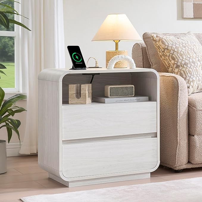 Farmhouse White Nightstand