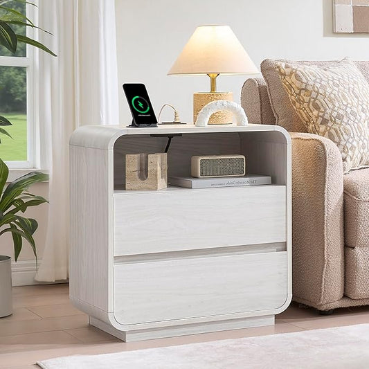 Farmhouse White Nightstand