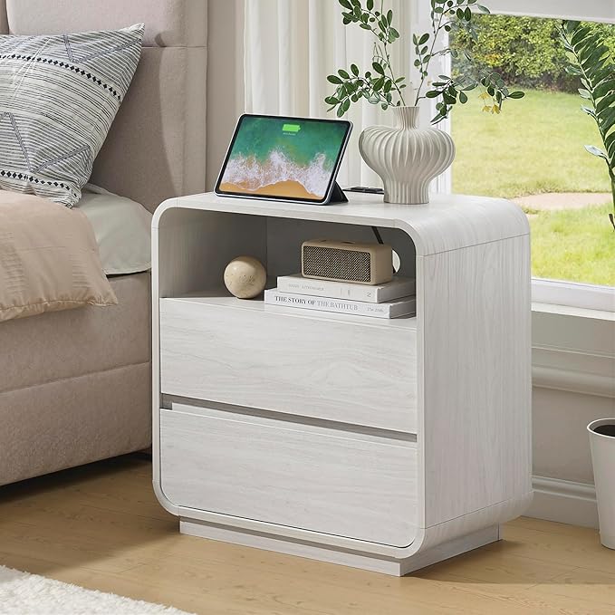 Farmhouse White Nightstand